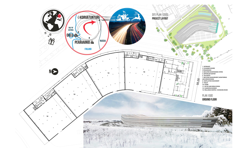 Illustration for article titled Aww, a Bunch of Architects Designed Santa's HQ